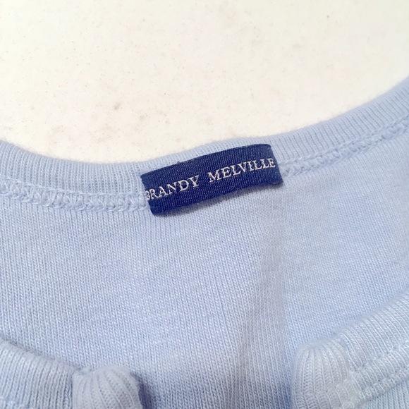 Brandy Melville light blue crop top - Picture 3 of 3
